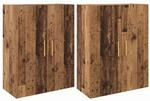 vidaXL Wandmontierte Schr&auml;nke 2 Stk Altholz 69,5 x 34 x 90 cm 3394512