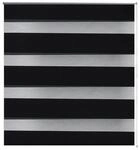 vidaXL Doppelrollo Seitenzug 80 x 150 cm Schwarz