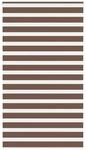 vidaXL Doppelrollo Braun 125x230 cm Stoffbreite 120,9 cm Polyester 4014396
