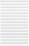 vidaXL Doppelrollo Wei&szlig; 145x200 cm Stoffbreite 140,9 cm Polyester 4014790
