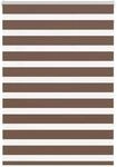 vidaXL Doppelrollo Braun 100x100 cm Stoffbreite 95,9 cm Polyester 4014313