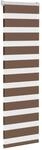 vidaXL Doppelrollo Braun 40x100 cm Stoffbreite 35,9 cm Polyester 4014301