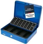HMF 4215-05 Geldkassette M&uuml;nzz&auml;hlbrett 30 x 24 x 8 cm Blau