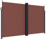 furnicato Seitenmarkise Ausziehbar Braun 200x1200 cm