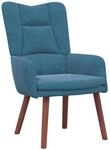 vidaXL Relaxsessel Blau 63 x 67 x 94 cm Samt 42001802