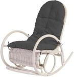 MCW Schaukelstuhl Queluz Auflage Grau
