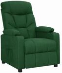 vidaXL Relaxsessel Dunkelgr&uuml;n Stoff 339088