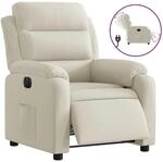 vidaXL Relaxsessel Elektrisch Creme Samt 3205079