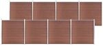 vidaXL Gartenzaun WPC 1391x186 cm Braun 3053213