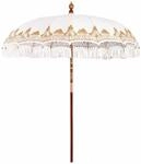 vidaXL Balinesischer Sonnenschirm Creme 215 x 215 x 260 cm 42006453