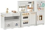 Teamson Kids Little Chef Atlanta Kinderk&uuml;che in Wei&szlig;/Gold f&uuml;r Rollenspiele