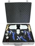 TRUTZHOLM 3x HVLP Spraypistole Lackierpistole Set Druckminderer Koffer Spritzpistole