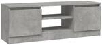 vidaXL TV-Schrank mit T&uuml;r Betongrau 102x30x36 cm 823354