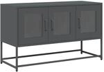 vidaXL TV-Schrank Anthrazit 100,5x39x60,5 cm Kaltgewalzter Stahl 853340