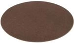 Snapstyle Feinschlingen Velour Teppich Strong Braun 200cm Rund