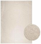 vidaXL Teppich ZIZUR Creme 240x340 cm Jute-Optik Indoor und Outdoor 4010383