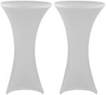 NYVI Stehtischhusse 2er 70-75 x 110-120 cm Wei&szlig;