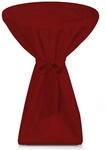 Beautissu Premium Stehtischhusse &oslash; 80cm Bordeaux