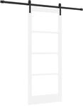 vidaXL Schiebet&uuml;r ORKDAL Wei&szlig; und Schwarz 83 x 202 cm 3331858