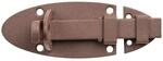 Duravis Schlossriegel mit flach. Griff Rostbraun Duplexbesch. 90 x 44 x 41 mm