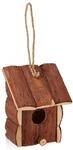 Relaxdays Vogelhaus Holz Natur Mit Schlaufe 30 cm x 12 cm x 9,5 cm 0,3 kg