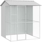 vidaXL Vogelk&auml;fig Grau 215 x 210 x 247 cm Verzinkter Stahl 3325175