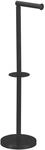 MSV Toilettenpapierhalter Edelstahl &Oslash; 15 cm x 60 cm Schwarz