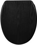 SANILO WC Sitz mit Absenkautomatik Top Fix Black Wood