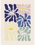 Komar Wandbild Disney The Lion King Between Flowers 30 cm x 40 cm Bunt