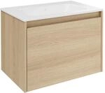 Fackelmann Waschtisch-Set Compact Line 1 Schub 71 cm Eiche