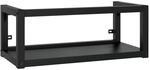 vidaXL Badezimmer Wand-Waschtischgestell Schwarz 79x38x31 cm Eisen 338495