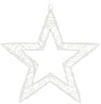 ECD Germany LED-Weihnachtsstern 50cm mit 1440 Warmwei&szlig; LEDs und Timer