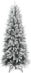 vidaXL K&uuml;nstlicher Weihnachtsbaum mit Schnee 300 LEDs 210 cm 3315766