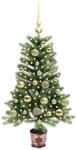 vidaXL Weihnachtsbaum mit 150 LEDs mit St&auml;nder Gr&uuml;n 90 cm PE 3396304