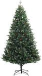 vidaXL K&uuml;nstlicher Weihnachtsbaum Klappbar mit Roten Beeren 240 cm