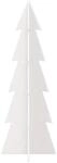 vidaXL Weihnachtsbaum zum Schm&uuml;cken Wei&szlig; 112 cm Massivholz Kiefer 858172