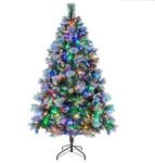Costway K&uuml;nstlicher Weihnachtsbaum Led 180cm