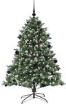 vidaXL K&uuml;nstlicher Weihnachtsbaum mit 150 LEDs Gr&uuml;n 105 x 105 x 150 cm 3395222