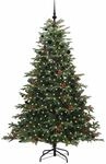 vidaXL K&uuml;nstlicher Weihnachtsbaum mit 300 LEDs mit St&auml;nder Gr&uuml;n 210 cm 3395560