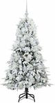 vidaXL K&uuml;nstlicher Klappbarer Weihnachtsbaum Gr&uuml;n 150 cm PE und PVC 3397474