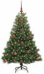 vidaXL K&uuml;nstlicher Weihnachtsbaum mit 150 LEDs Gr&uuml;n 120 cm PE und PVC 3397757