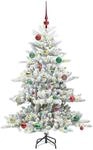 vidaXL K&uuml;nstlicher Klappbarer Weihnachtsbaum mit 150 LEDs 150 cm PVC 3397713