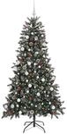 vidaXL K&uuml;nstlicher Weihnachtsbaum mit 300 LEDs Gr&uuml;n 99 x 99 x 180 cm 3395883
