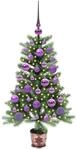 vidaXL Weihnachtsbaum mit 150 LEDs mit St&auml;nder Gr&uuml;n 90 cm PE 3396306