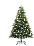 vidaXL K&uuml;nstlicher Klapp-Weihnachtsbaum mit 300 LEDs Gr&uuml;n 180 cm 3395996