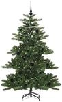 vidaXL K&uuml;nstlicher Klappbarer Weihnachtsbaum mit 150 LEDs 150 cm PVC 3397654
