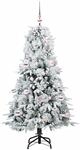vidaXL K&uuml;nstlicher Klappbarer Weihnachtsbaum Gr&uuml;n 150 cm PE und PVC 3397473