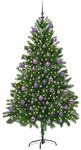 vidaXL Weihnachtsbaum mit 300 LEDs mit St&auml;nder Gr&uuml;n 180 cm PE 3396337