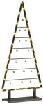 vidaXL Metall Weihnachtsbaum mit St&auml;nder Schwarz 125 cm Stahl 42019171