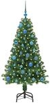 vidaXL K&uuml;nstlicher Weihnachtsbaum mit 150 LEDs mit St&auml;nder Gr&uuml;n 150 cm 3396907